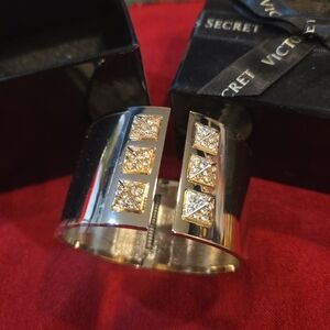 Silver and Gold Cuff Bracelet